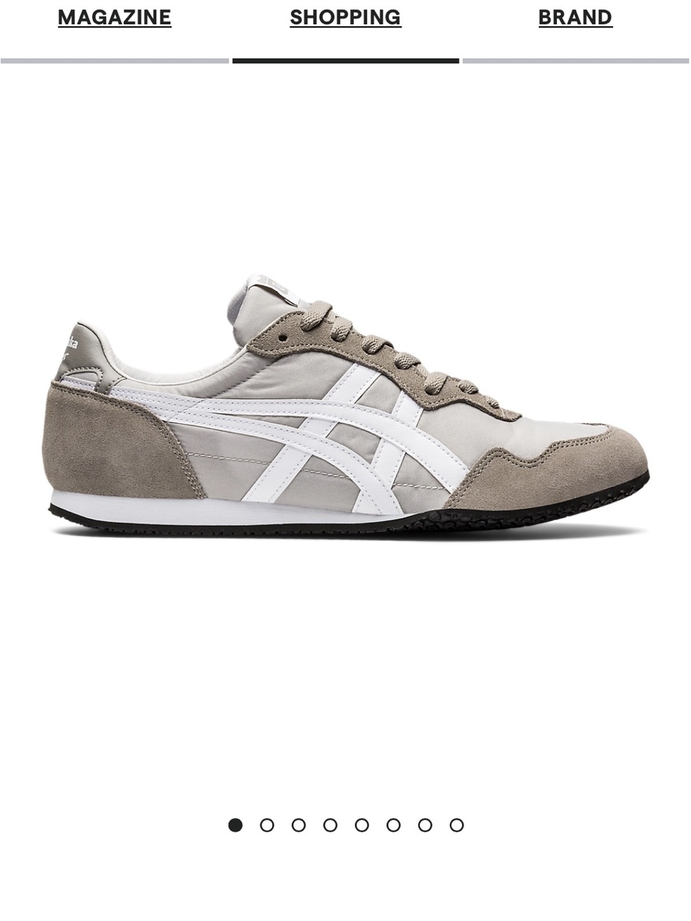 Onitsuka Tiger by Asics White and Light Gray Sneakers
